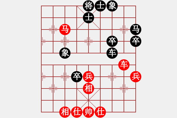 象棋棋譜圖片：毛振海紅負(fù)杜永平【仙人指路轉(zhuǎn)左中炮對卒底炮飛左象】｛注｝ - 步數(shù)：50 