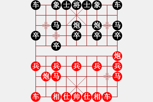 象棋棋譜圖片：【中】適情雅趣[紅] -VS- 珍惜每一天[黑] - 步數(shù)：10 