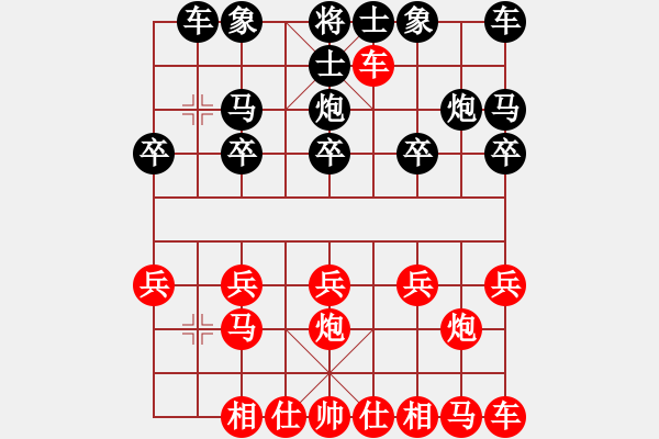 象棋棋譜圖片：自出洞來無敵手 順手炮 之二 - 步數(shù)：10 