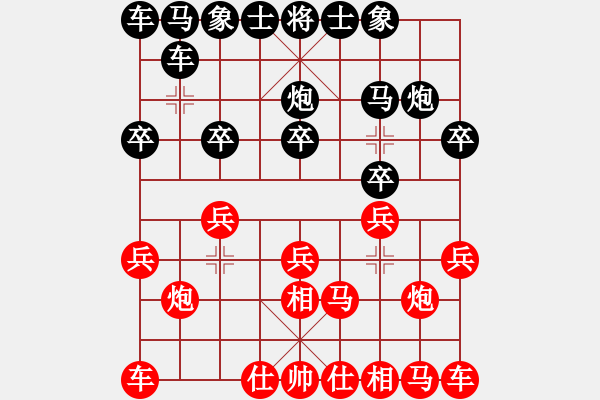 象棋棋譜圖片：杜朋飛(1段)-負(fù)-藝術(shù)大師(4段) - 步數(shù)：10 