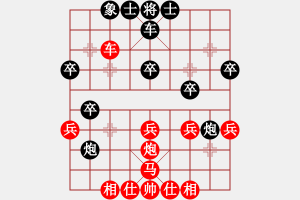 象棋棋谱图片：无名小卒(月将)-和-龙场剑客一(2段) - 步数：32 