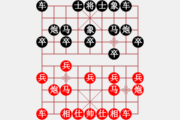 象棋棋譜圖片：象棋微學(xué)堂軟件先勝棋天大圣 - 步數(shù)：10 