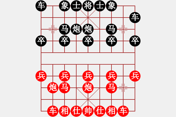 象棋棋譜圖片：‖棋家軍‖詩棋[892347242] -VS- ‖棋家軍‖小5級[57842665] - 步數(shù)：10 