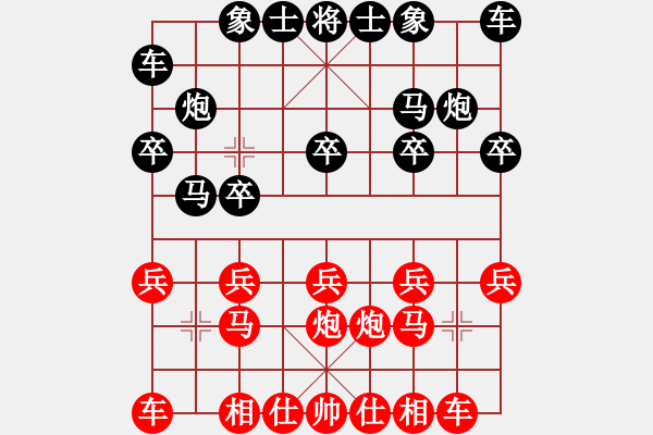 象棋棋譜圖片：第三輪第九臺(tái)西山何強(qiáng)先和河北侯文博 - 步數(shù)：10 