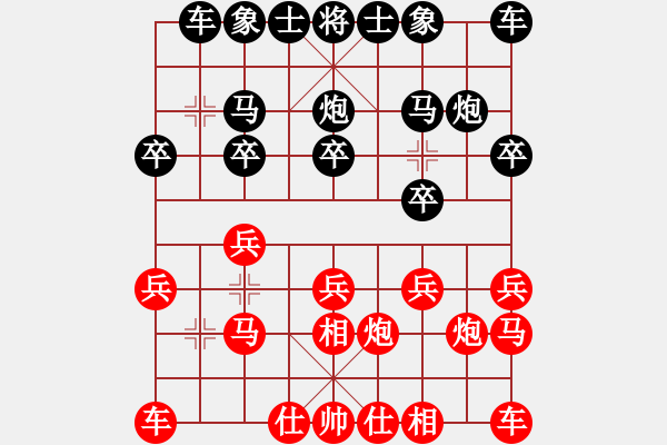 象棋棋譜圖片：wryq(1段)-勝-wangchunsh(1段) - 步數(shù)：10 