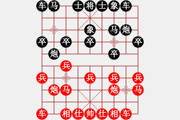 象棋棋譜圖片：對(duì)某則對(duì)局的拆解 - 步數(shù)：10 