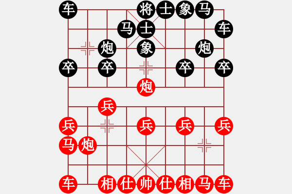 象棋棋譜圖片：下山王(日帥)-和-瓜瓜是蛋蛋(人王) - 步數(shù)：10 