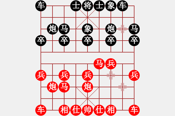 象棋棋譜圖片：一路有你 先負 小一 - 步數(shù)：10 