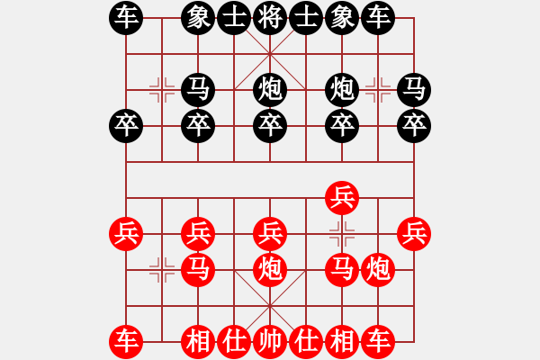 象棋棋譜圖片：老修(9段)-和-錦州象棋手(5段)后手應(yīng)對(duì)紅方先出車12局（如紅車98則卒3進(jìn)1的變化 - 步數(shù)：10 