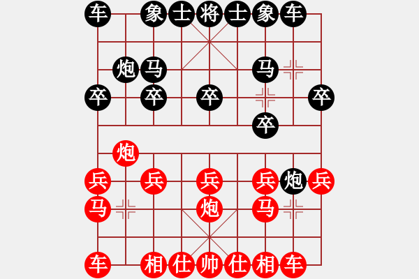 象棋棋谱图片：chuqizhisheng.vs.me.pgn - 步数：10 