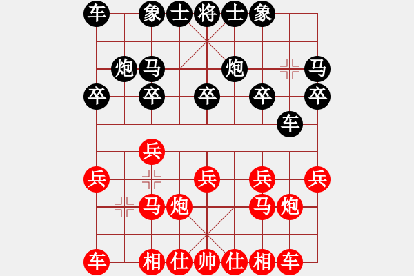 象棋棋譜圖片：葬心紅勝szcell168【起馬局】 - 步數(shù)：10 