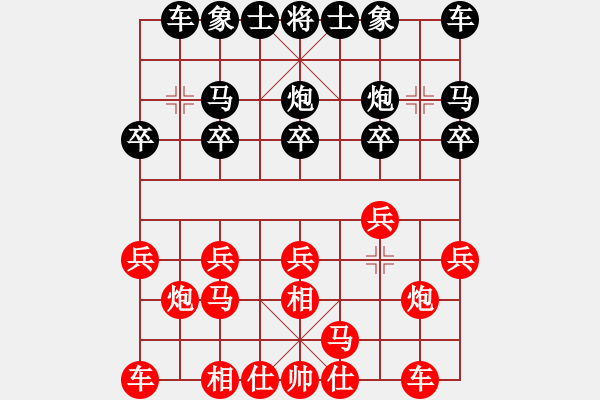 象棋棋譜圖片：仙人指路（黑勝） - 步數(shù)：10 