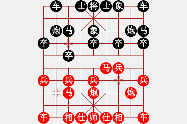 象棋棋譜圖片：棋友-魚aiq鳥[575644877] -VS- Me灬窮光蛋[1209758268] - 步數(shù)：10 