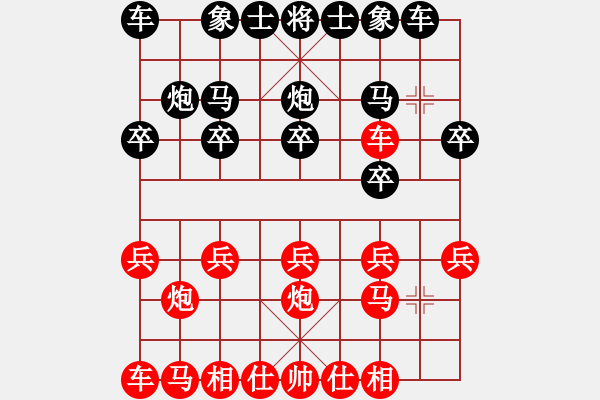 象棋棋譜圖片：順炮緩開車19120802后勝 - 步數(shù)：10 