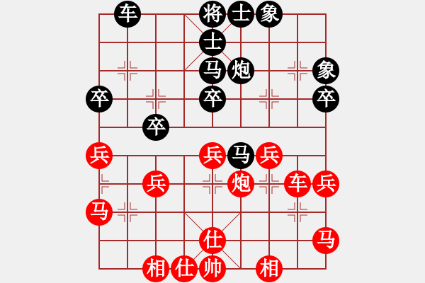 象棋棋譜圖片：棋友聯(lián)盟論壇：鄭老[657627578] -VS- 速爾電腦[273635016] - 步數(shù)：40 