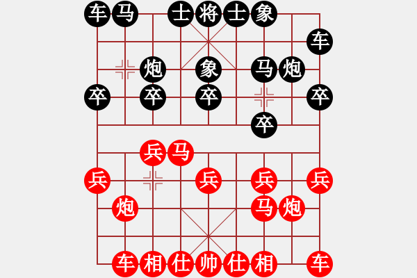 象棋棋譜圖片：君匯上品交流社 君匯-老李 先勝 君匯-天水人 - 步數(shù)：10 