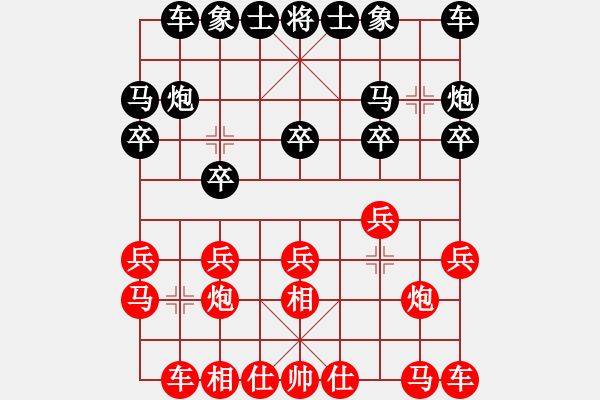 象棋棋譜圖片：玫瑰商業(yè)庫(6段)-和-龜背金鉤炮(6段) - 步數(shù)：10 