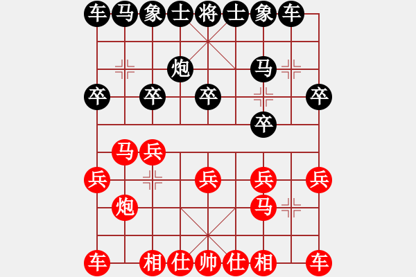 象棋棋谱图片：彰德治禄(3段)-负-茶令人爽(5段) - 步数：10 