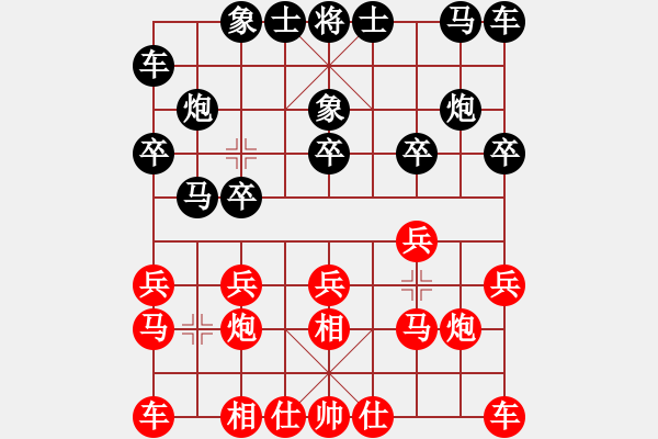 象棋棋譜圖片：花山(1段)-負(fù)-阿斗(3段) - 步數(shù)：10 