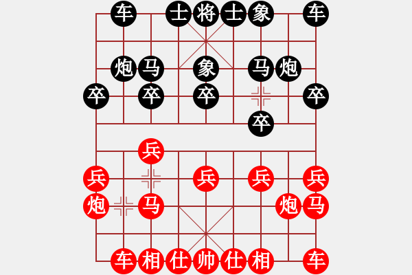 象棋棋谱图片：第08轮 第10台 陕西 王全安 先和 太原市 杨永林 - 步数：10 