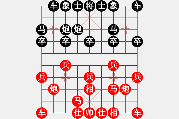 象棋棋譜圖片：北京威凱建設(shè)隊(duì) 金波 負(fù) 成都棋院 許文章 - 步數(shù)：10 