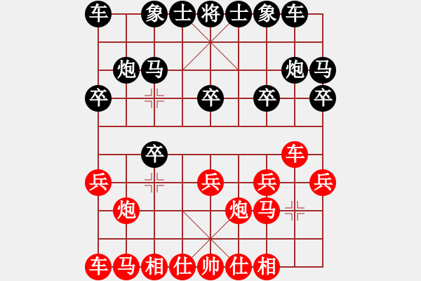 象棋棋譜圖片：張文進 先勝 蔣尚津 - 步數(shù)：10 