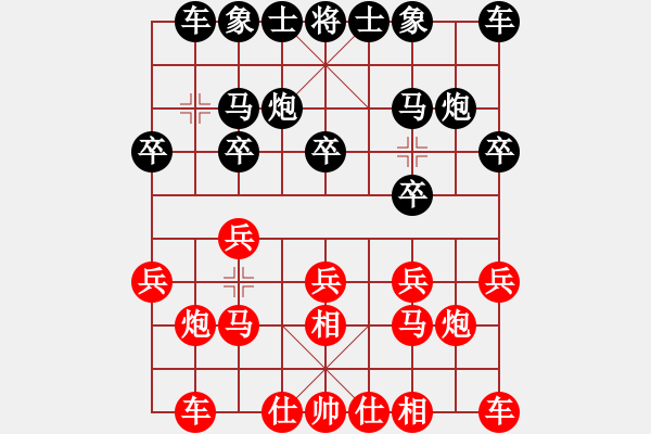 象棋棋譜圖片：看女兒洗澡(7段)-和-獨(dú)數(shù)(6段) - 步數(shù)：10 