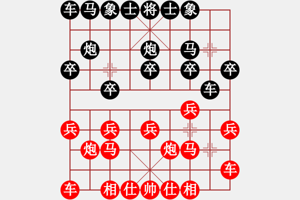 象棋棋譜圖片：張家口王向輝 先勝 唐山陳福臣（大師） - 步數(shù)：10 