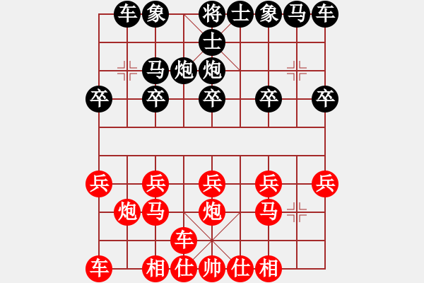 象棋棋譜圖片：弈度玄子[紅] -VS- 少年古惑仔_殺通街[黑] - 步數(shù)：10 