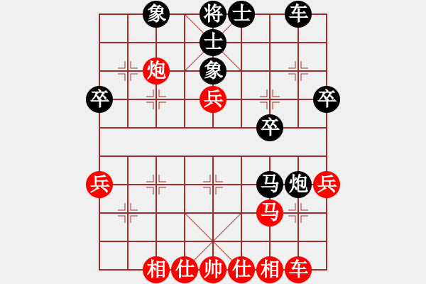 象棋棋譜圖片：絲情棋意（業(yè)5-1）先負把酒當歌（業(yè)7-1）201805030008.pgn - 步數(shù)：40 