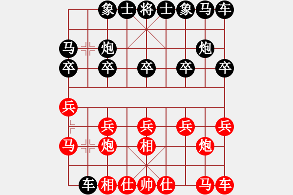 象棋棋譜圖片：黃笑(4段)-負(fù)-奕展(3段) - 步數(shù)：10 