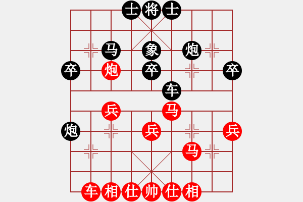 象棋棋譜圖片：xhlzrcc(1段)-勝-溫州老郭(3段) - 步數(shù)：40 