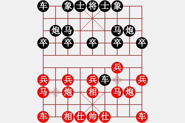 象棋棋譜圖片：象棋愛好者 VS 中級棋士 - 步數(shù)：10 