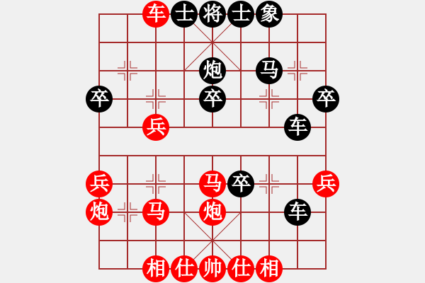 象棋棋譜圖片：稍稍思索(2段)-勝-南地球(6段) - 步數：30 