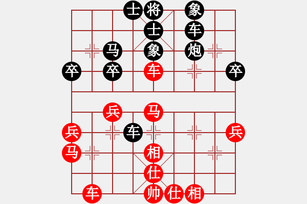 象棋棋譜圖片：中炮過(guò)河車對(duì)屏風(fēng)馬平炮兌車紅進(jìn)邊馬對(duì)黑騎河車（黑平花心炮）  華山神虎(9段)-和-tabby(人王 - 步數(shù)：50 