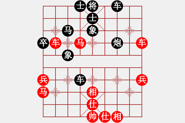 象棋棋譜圖片：中炮過(guò)河車對(duì)屏風(fēng)馬平炮兌車紅進(jìn)邊馬對(duì)黑騎河車（黑平花心炮）  華山神虎(9段)-和-tabby(人王 - 步數(shù)：60 