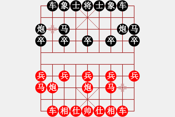 象棋棋谱图片：张林 先和 叶军 - 步数：10 
