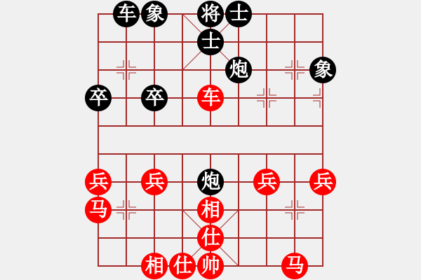 象棋棋譜圖片：R五六炮10車八進(jìn)二8車九平八 - 步數(shù)：40 