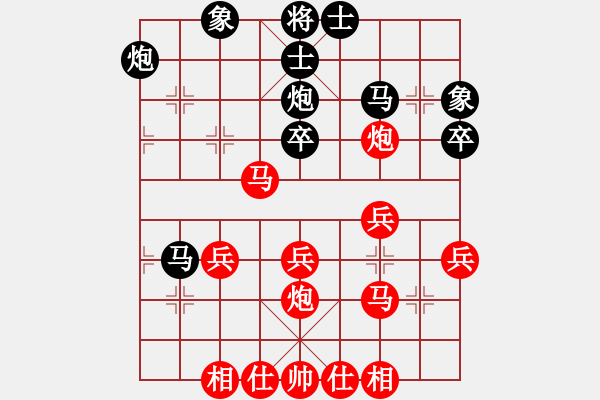 象棋棋譜圖片：啓棋晨圣 負(fù) 紫薇花對紫微郎 - 步數(shù)：40 