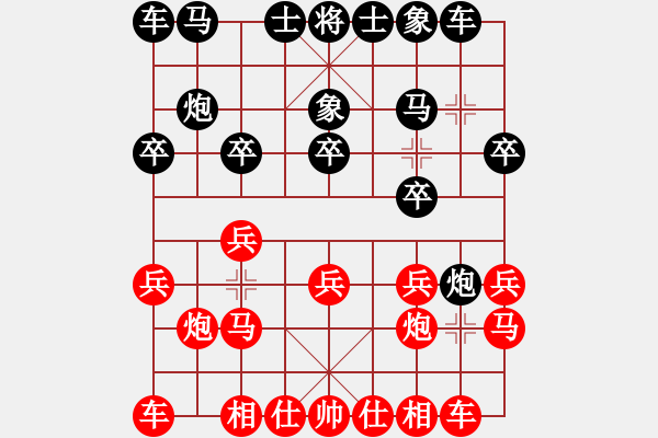 象棋棋譜圖片：第十輪4臺 河北侯文博先勝湖北萬科 - 步數(shù)：10 