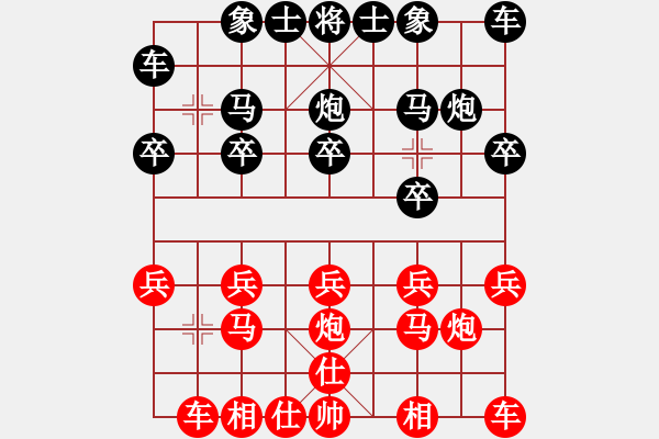 象棋棋譜圖片：150613 第一輪 第一臺 蔡勇興(古來) 勝 黃子旗(笨珍) - 步數(shù)：10 