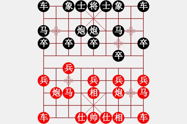 象棋棋谱图片：金松 先和 王天一 - 步数：10 