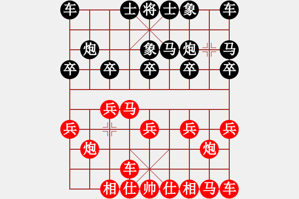 象棋棋譜圖片：‖棋家軍‖皎月2[2739506104] -VS- 昭雪[1404851002]業(yè)余四級 - 步數(shù)：10 