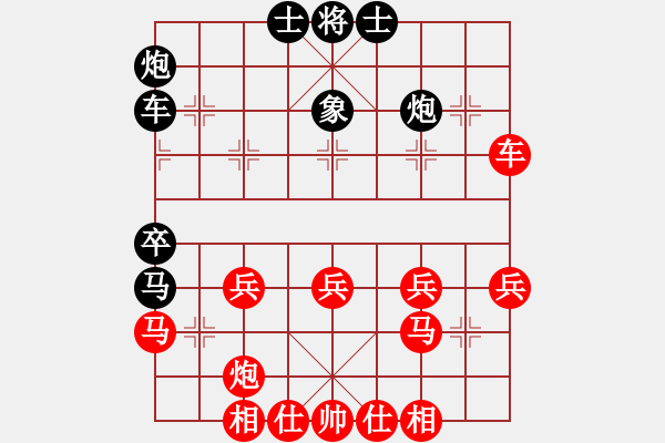 象棋棋譜圖片：2006年迪瀾杯弈天聯(lián)賽第八輪：鶴城好漢雨(5r)-勝-望月亭品茗(5r) - 步數(shù)：40 