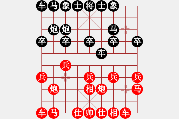 象棋棋譜圖片：我喜歡下棋(4星)-勝-雪山餓狼(2星) - 步數(shù)：10 