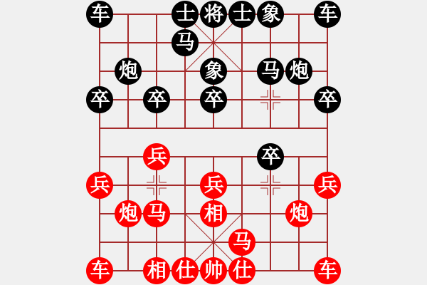 象棋棋譜圖片：云流(無極)-負(fù)-無敵馬后炮(北斗) - 步數(shù)：10 