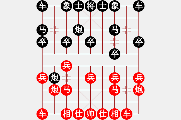 象棋棋譜圖片：第十輪 云南 黨國蕾 先和 山西 孫忍卓 - 步數(shù)：10 