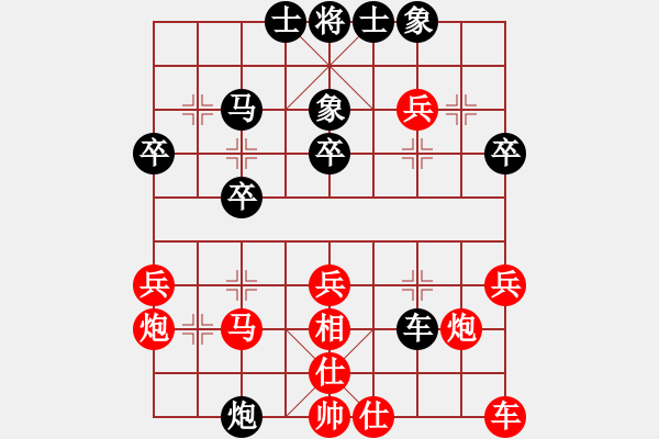 象棋棋譜圖片：騰汛送分天使[紅] -VS- 博奕無雙[黑] - 步數(shù)：30 