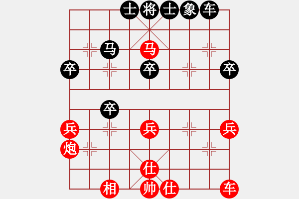 象棋棋譜圖片：騰汛送分天使[紅] -VS- 博奕無雙[黑] - 步數(shù)：40 