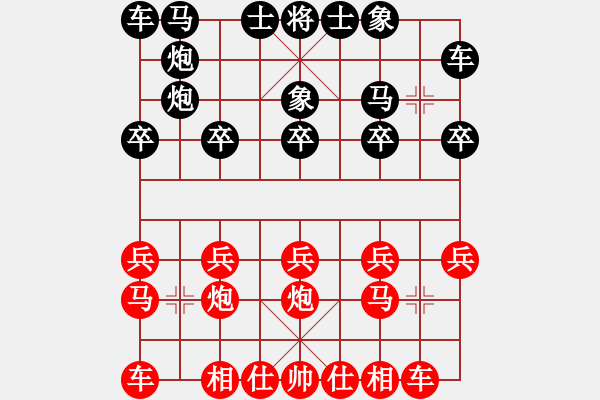 象棋棋谱图片：顾山小卢(1段)-胜-黄笑(3段) - 步数：10 